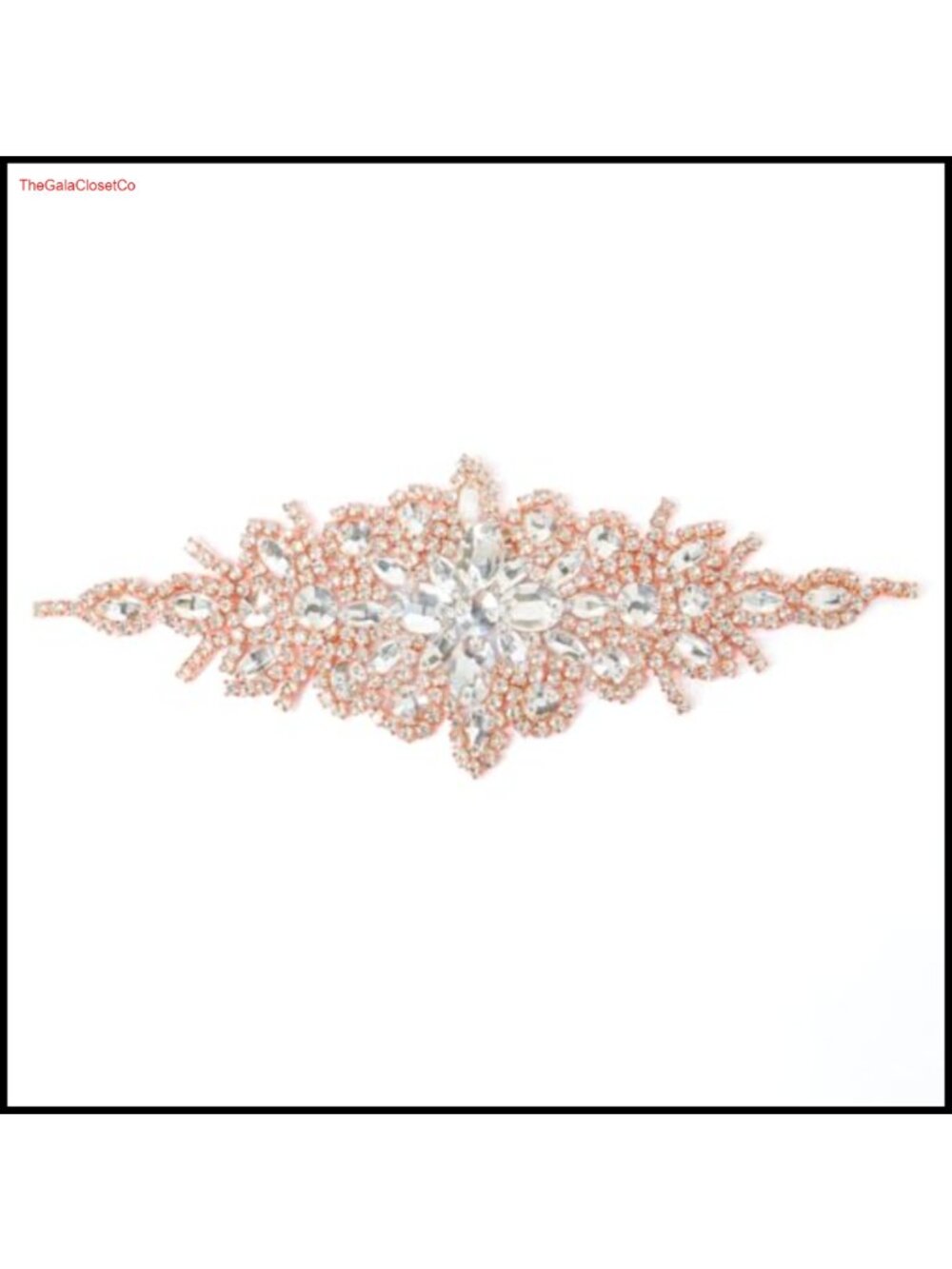 Rhinestone Bridal Belt Crystal Applique Wedding Sash Dress DIY